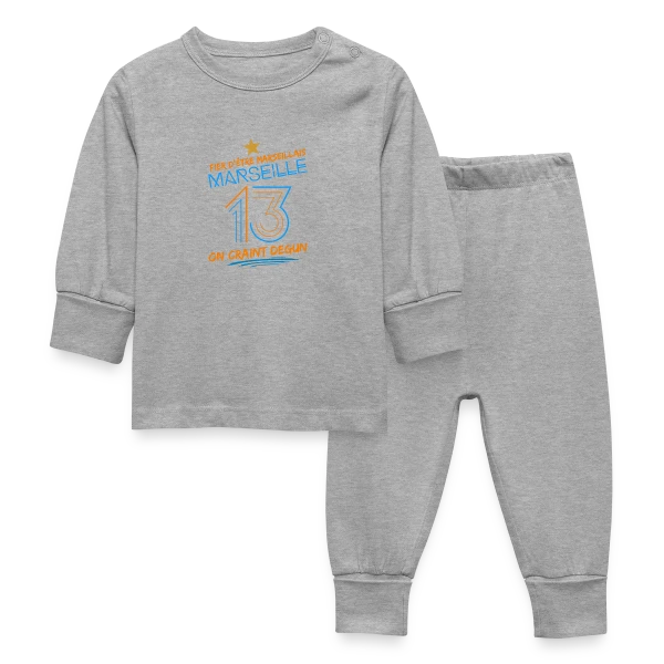 Fier Marseillais On Craint Degun sur Pyjama Bébé