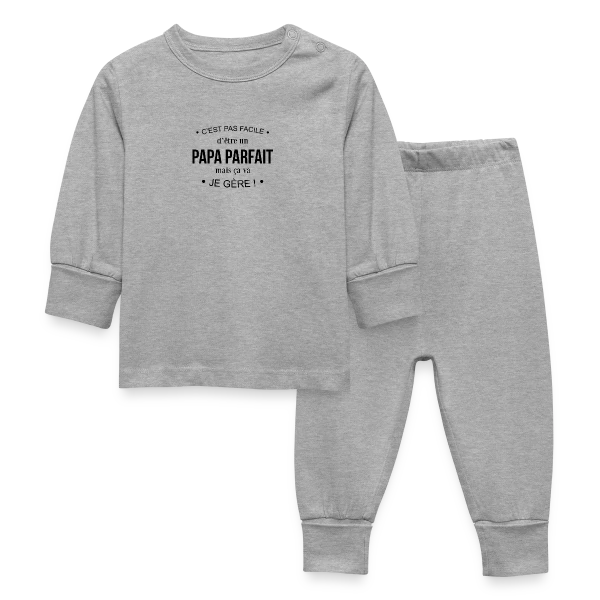 Humour Papa : Pas Facile d'Être Parfait, mais Je Gère! sur Pyjama Bébé