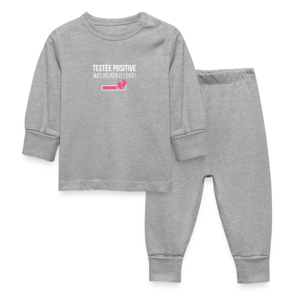 Testée Positive (Grossesse) - Humour Annonce Bébé sur Pyjama Bébé