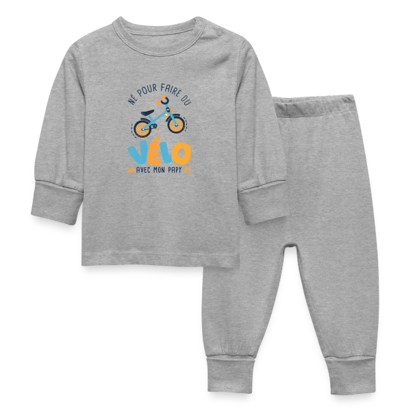 "Né pour le Vélo avec Papy" sur Pyjama Bébé