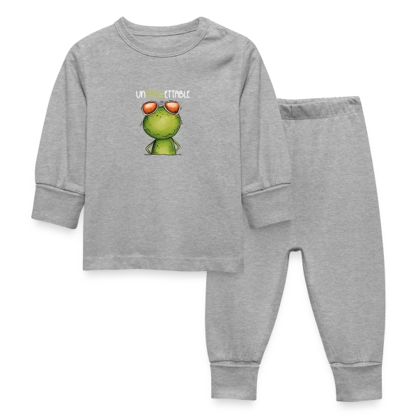 Grenouille Cool et Inoubliable sur Pyjama Bébé