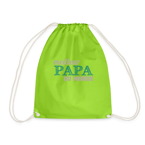 Le Meilleur Papa du Monde - Cadeau Fête des Pères Original sur Sac de sport léger