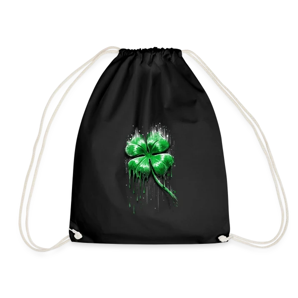 Trèfle Fondant : La Chance en Fusion sur Sac de sport léger