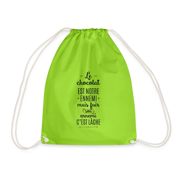 Je peux pas, j'ai chocolat sur Sac de sport léger