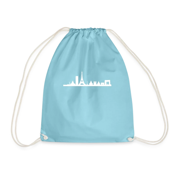 Silhouette Parisienne Élégante sur Sac de sport léger