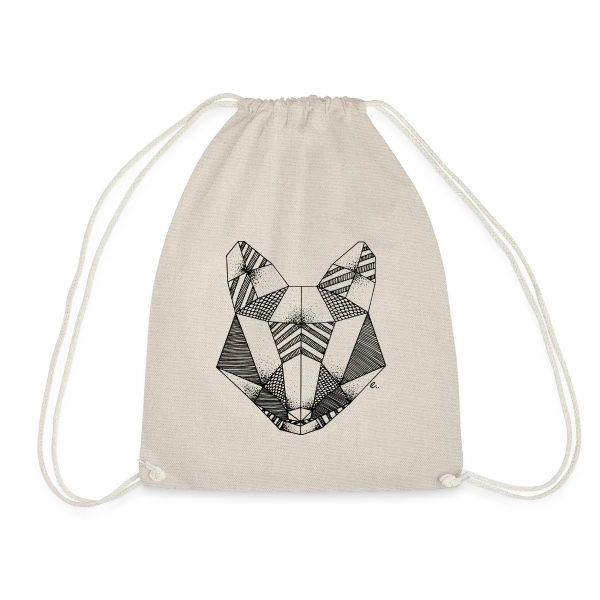 Renard Origami : Art Géométrique Nature sur Sac de sport léger