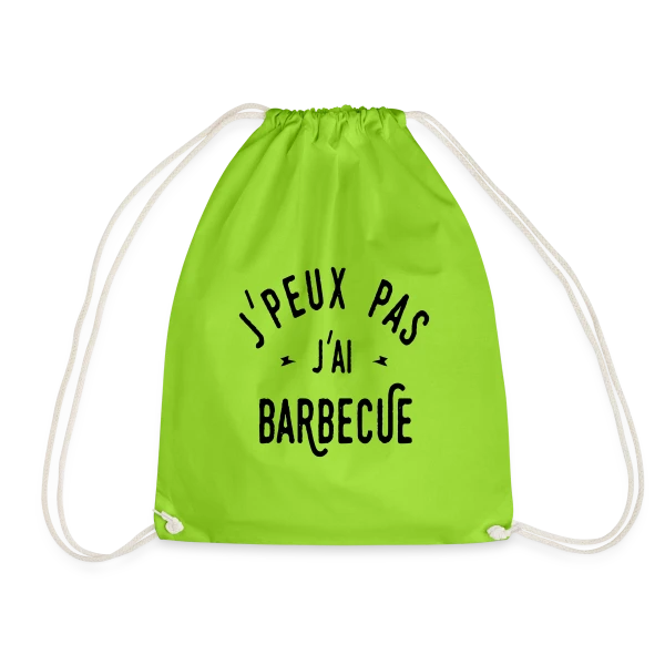 J'PEUX PAS J'AI BARBECUE - Humour & Grillades sur Sac de sport léger