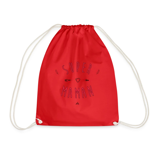 Super Maman : Cœur et Flèche, Votre Héroïne Quotidienne sur Sac de sport léger
