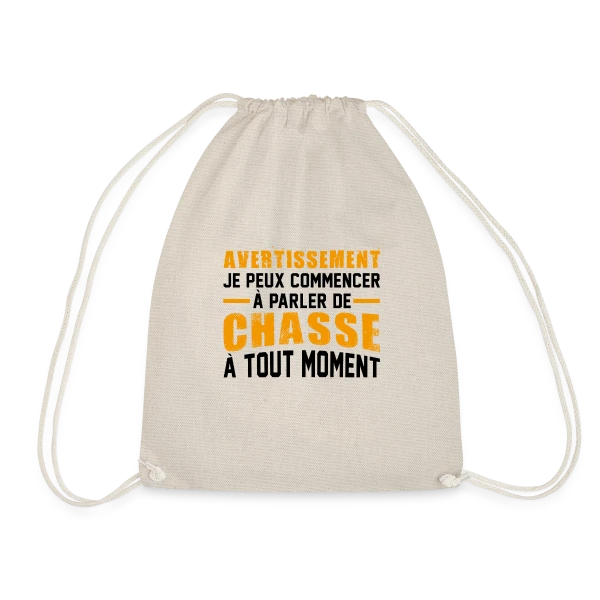 Chasseur : Attention Humour Sauvage ! sur Sac de sport léger