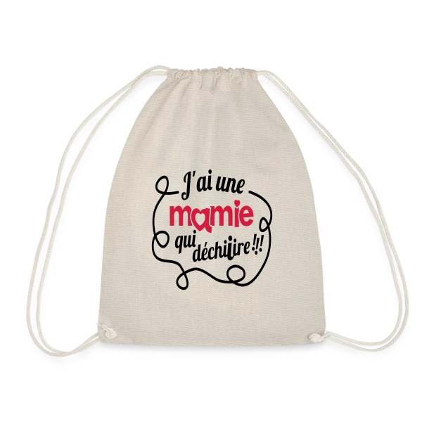 'Ma Mamie Déchire !' : Cadeau Original pour Super Grand-mère sur Sac de sport léger