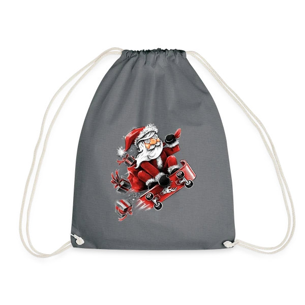Père Noël Skateur Fou sur Sac de sport léger