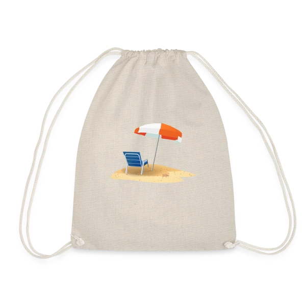 Parasol et Transat Plage sur Sac de sport léger