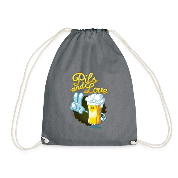 Pils & Love : La Bière et l'Amour en Version Cartoon sur Sac de sport léger