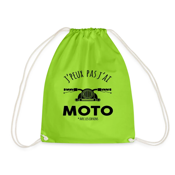 J'peux pas, j'ai moto ! sur Sac de sport léger