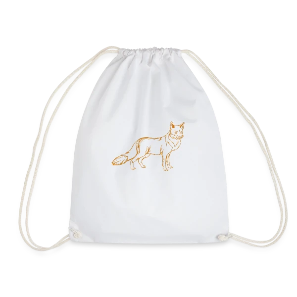 Renard Dessin Esquisse sur Sac de sport léger