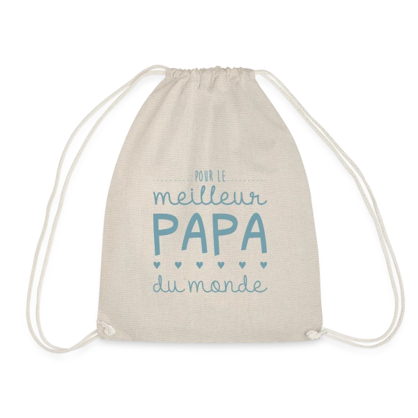 Pour le Meilleur Papa du Monde - avec Cœurs et Amour sur Sac de sport léger
