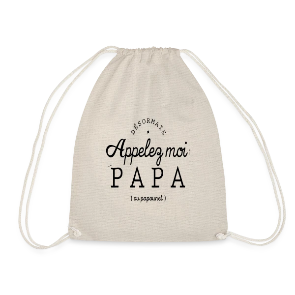 'Moi, c'est Papa Maintenant !' - Annonce Naissance sur Sac de sport léger