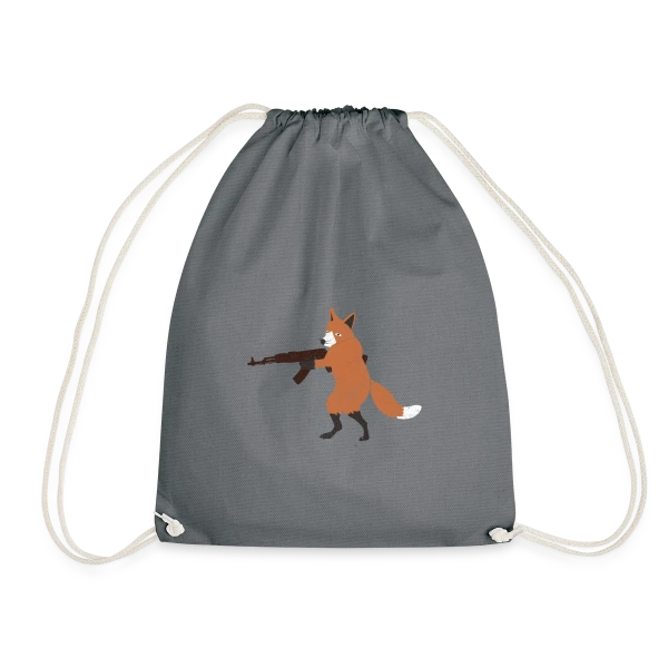 Renard Rebelle Armé sur Sac de sport léger