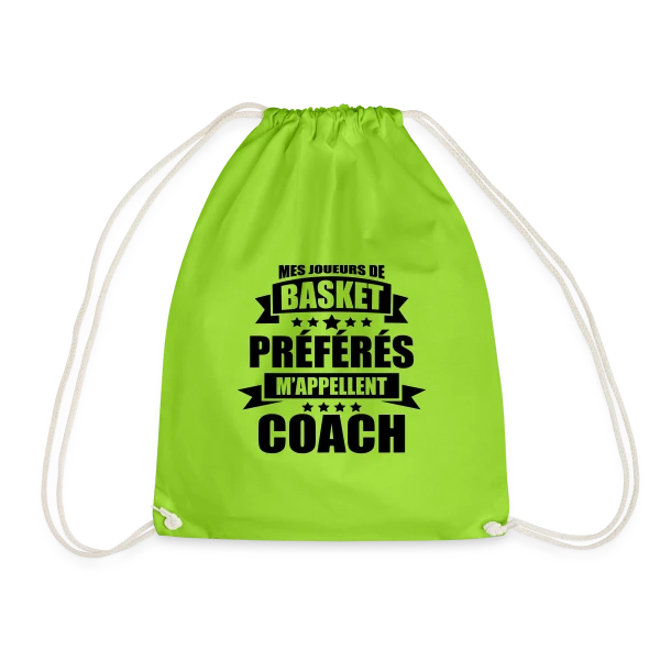 Coach Basket : Mes Joueurs Préférés M'appellent Coach sur Sac de sport léger