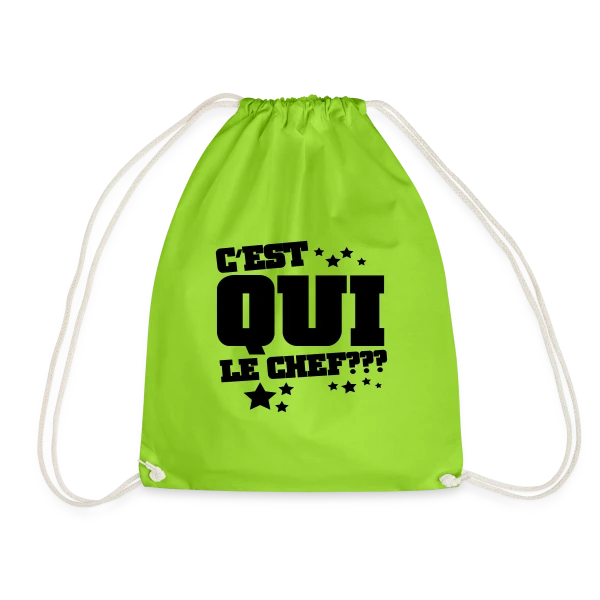 Le Chef, C'est Moi ! Humour et Autorité sur Sac de sport léger