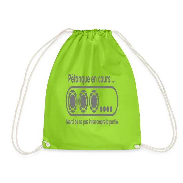 Pétanque en Cours : Ne Dérangez Pas ! sur Sac de sport léger