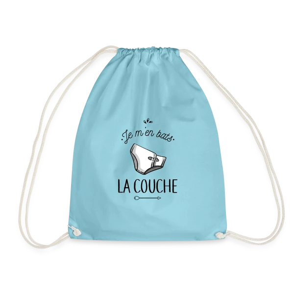 Je m'en Bats la Couche : Humour & Décontraction sur Sac de sport léger