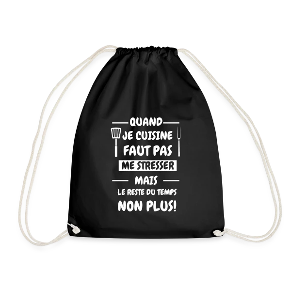 De Cuisine Humour : Pas de Stress en Cuisine ! sur Sac de sport léger