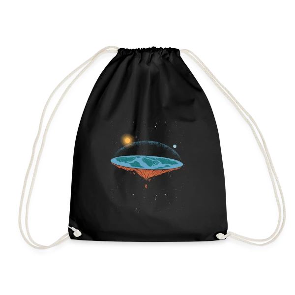 Terre Plate Univers sur Sac de sport léger