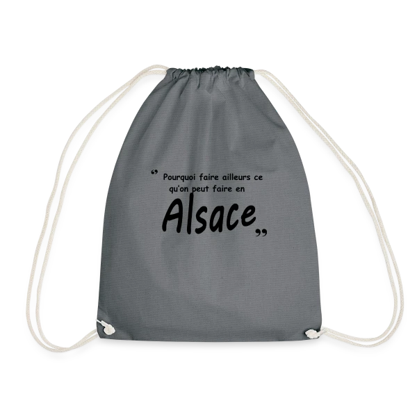 Design Alsace pour Alsaciens sur Sac de sport léger