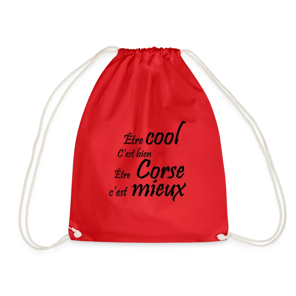 Humour 'Être Corse' sur Sac de sport léger