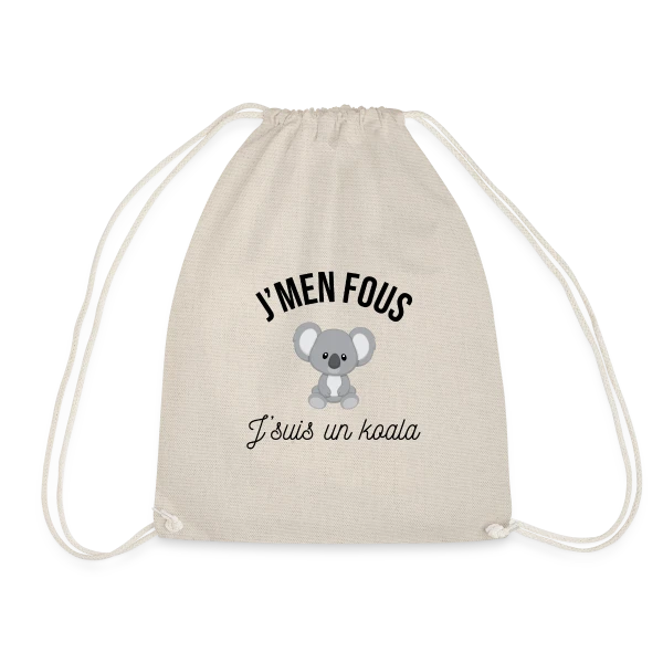 "J'm'en Fous, J'suis un Koala" - Humour Décontracté sur Sac de sport léger