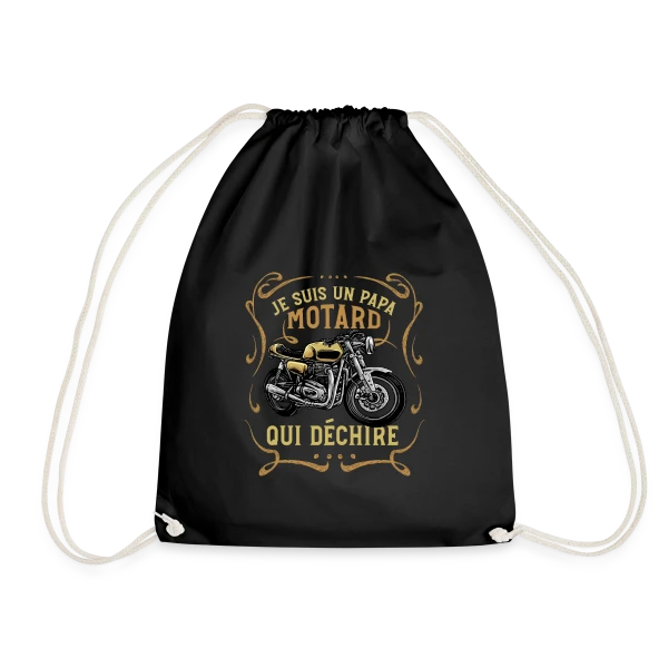 Papa Motard Qui Déchire - Cadeau Humour Moto sur Sac de sport léger