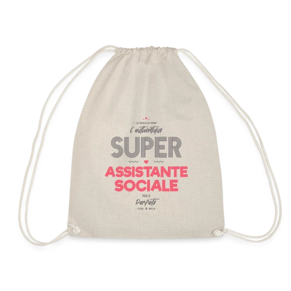 L'Authentique Super Assistante Sociale sur Sac de sport léger