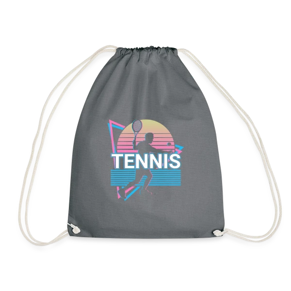 Joueur de Tennis Vaporwave Rétro Esthétique sur Sac de sport léger