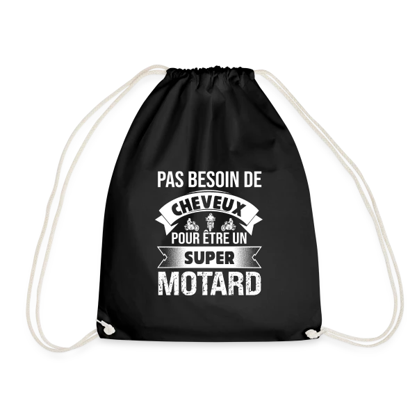 Motard Chauve : Pas Besoin de Cheveux pour Être Super ! sur Sac de sport léger