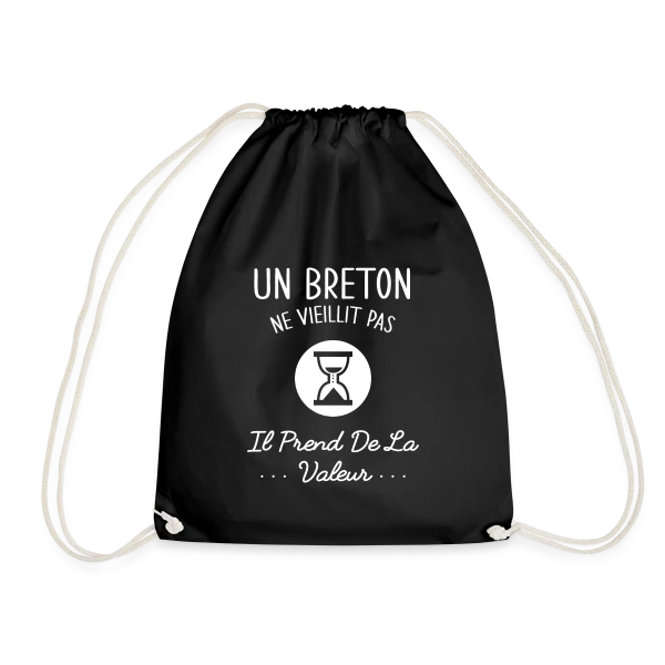 Un Breton Ne Vieillit Pas, Il Prend de la Valeur - Humour Bretagne sur Sac de sport léger