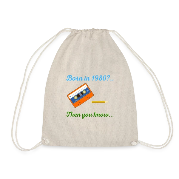 Né en 1980 Cassette sur Sac de sport léger