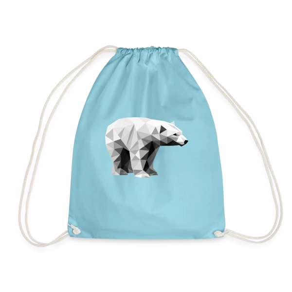 Ours Polaire Géométrique sur Sac de sport léger