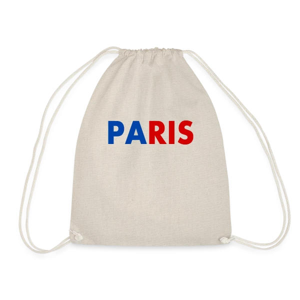 Paris Tricolore Typographie sur Sac de sport léger