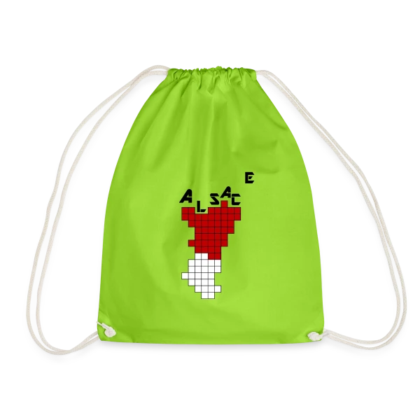 Alsace Pixel Art - Humour Rétrogaming sur Sac de sport léger
