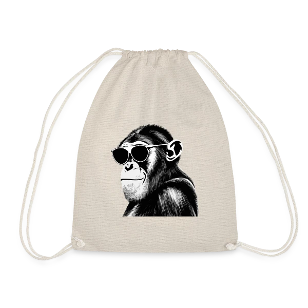 Chimpanzé Cool Lunettes sur Sac de sport léger