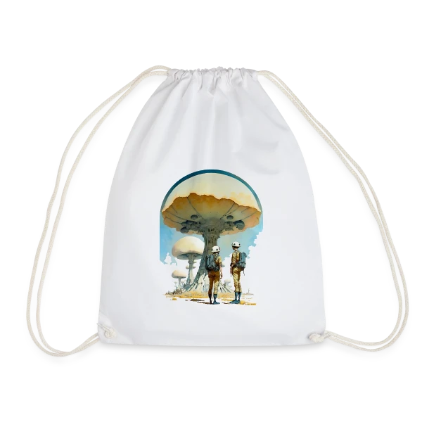 Astro-Champignons 70s Sci-Fi Spatial sur Sac de sport léger
