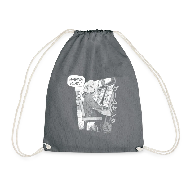 Fille Anime en Arcade Rétro - Wanna Play ? sur Sac de sport léger