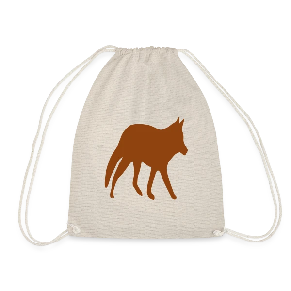 Silhouette Renard Sauvage sur Sac de sport léger