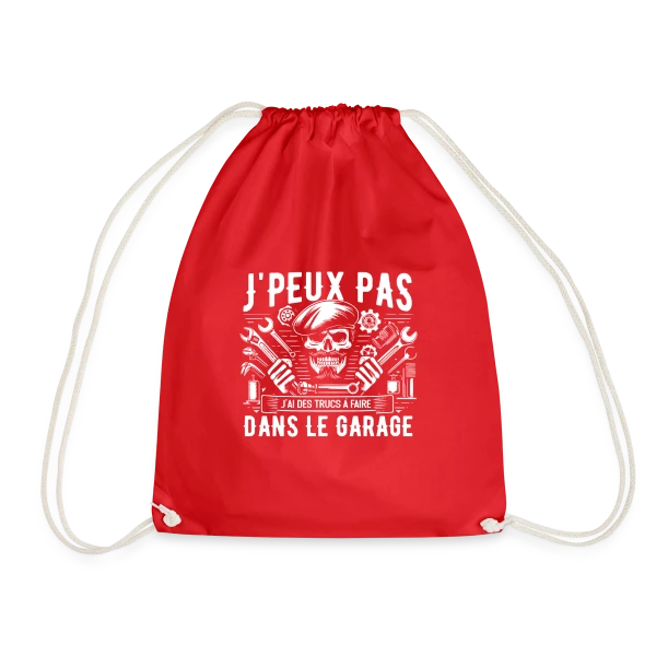 J'peux pas J'ai Garage | T-Shirt Humour Mécanicien Auto sur Sac de sport léger