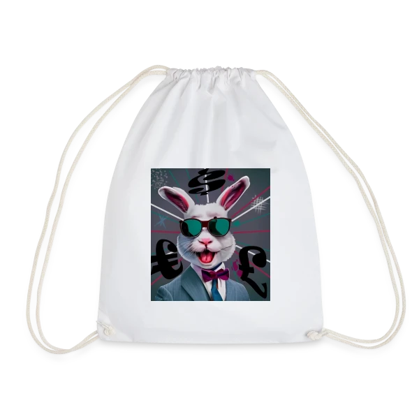 Lapin Business Man sur Sac de sport léger