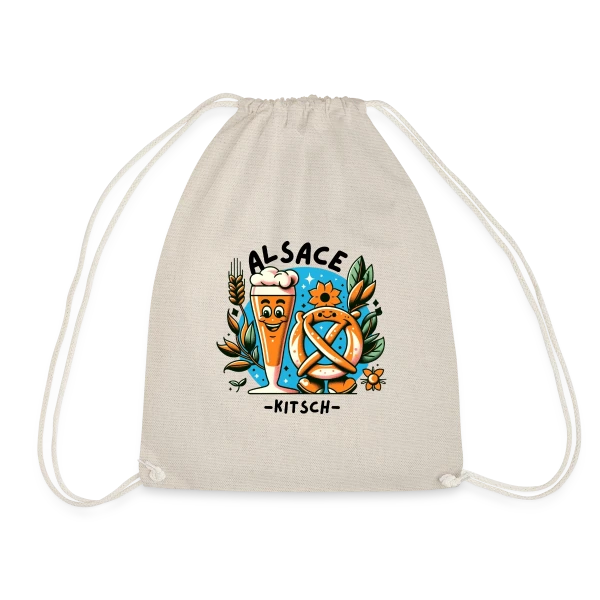 Alsace Kitsch Bière Bretzel sur Sac de sport léger