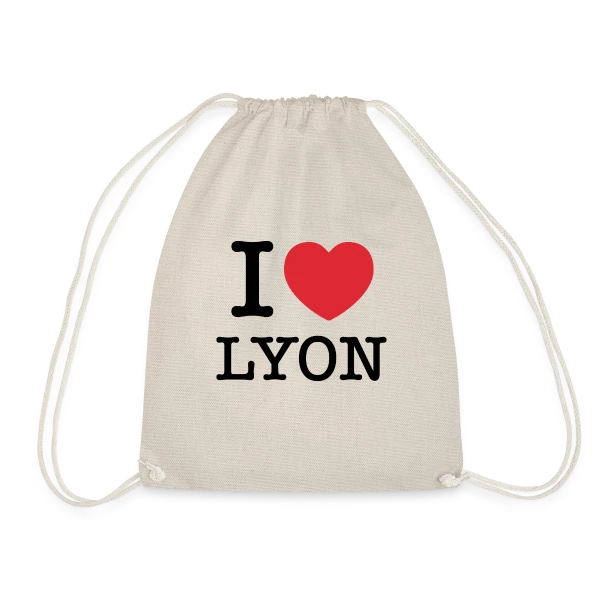 J'aime Lyon Classique sur Sac de sport léger
