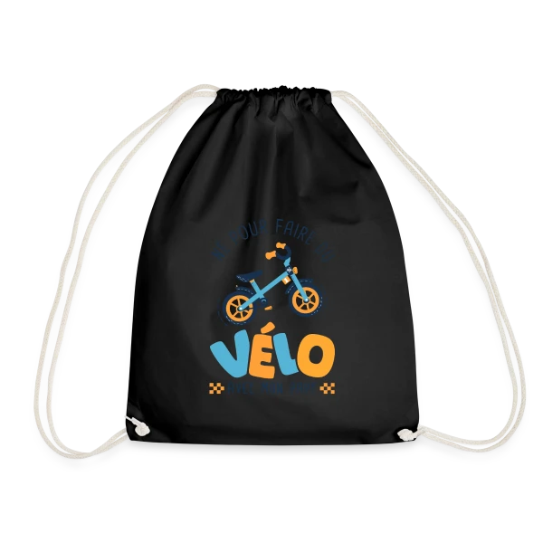 "Né pour le Vélo avec Papy" sur Sac de sport léger