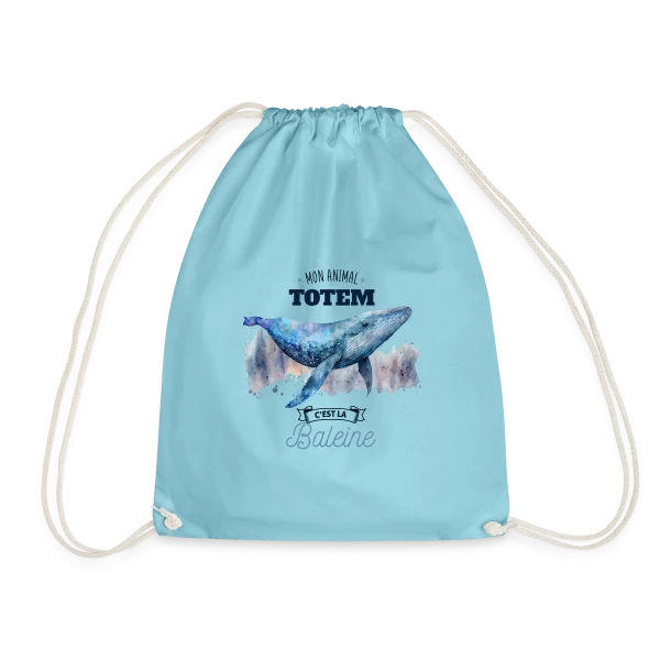 La Baleine, Mon Animal Totem sur Sac de sport léger